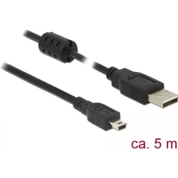 USB laidas DeLOCK 5 m USB 2.0-A USB 2.0 Mini-B