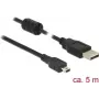 USB laidas DeLOCK 5 m USB 2.0-A USB 2.0 Mini-B