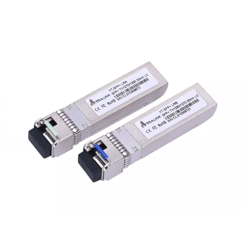 Extralink SFP+ 10G WDM modulio pora 10Gbps 1270/1330nm vienmodis 20km LC DOM
