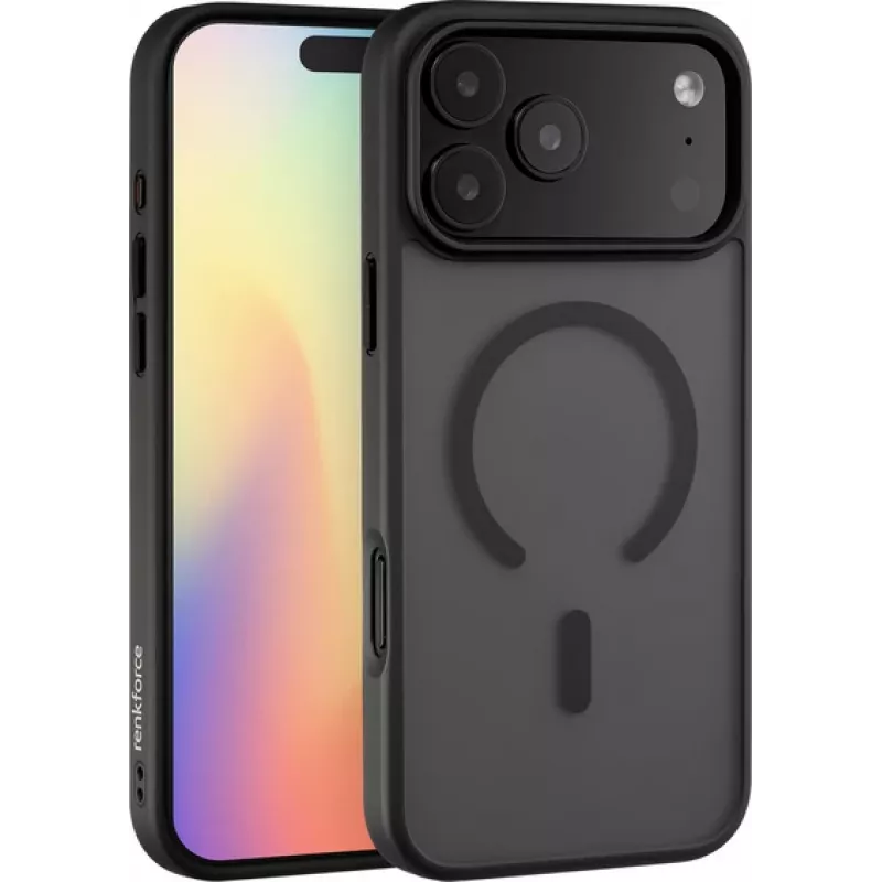 Renkforce iPhone 17 Pro max Juoda Transparent Backcover Apple 17 (RF-6830728)