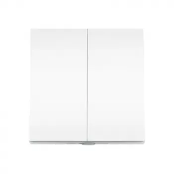 TP-Link Tapo išmanusis šviesos jungiklis 2-jų klavišų 1-rų krypčių, pasviręs valdymas, balta, 91,5 mm, 100,5 mm, 55,5 mm, 200 g