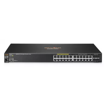 HPE - Aruba serija - Komutatorius - 2530-24G-PoE+ - valdomas - 24 x 10/100/1000 (PoE+) + 4 x Gigabit SFP - Stalinis, montuojamas į stelažą, montuojamas ant sienos - PoE+