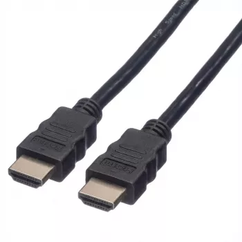 ROLINE High Speed - HDMI mit Ethernetkabel - HDMI (M) bis HDMI (M) - 1 m - abgeschirmt - Schwarz (11.04.5591)