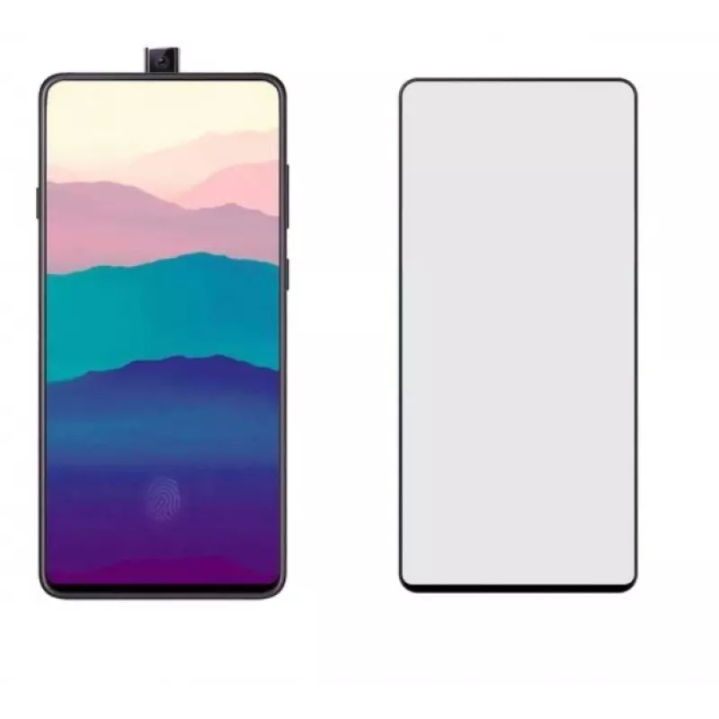 Grūdinto stiklo ekrano apsauga Tellur, skirta Samsung Galaxy A90, 2.5D, pilno klijavimo, juoda