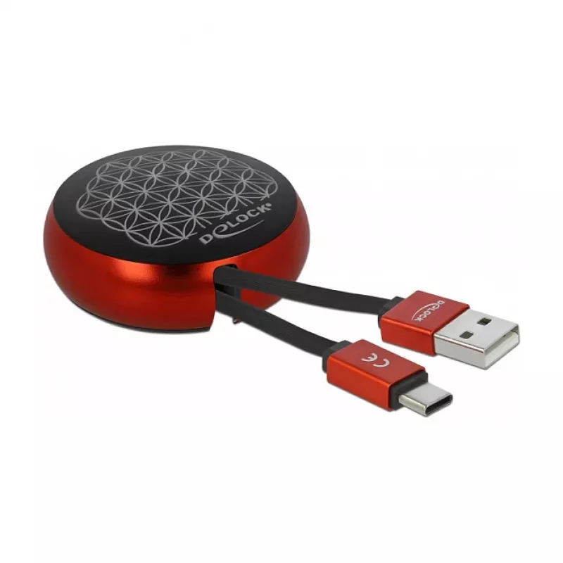 Ištraukiamas laidas DeLOCK USB 2.0 Type-A į USB-C™ 85819