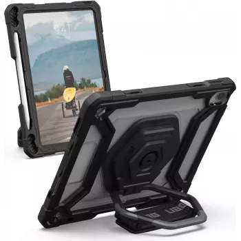UAG Urban Armor Gear Plasma Handstrap, Kickstand & Screen Protection Case | Apple iPad 10,9 (2022) | skaidrus/juodas | OEM pakuotė | 124470B14340 (124470B14340)