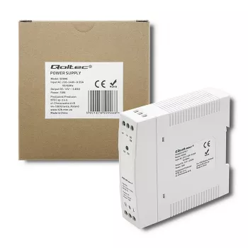 DIN bėgio maitinimo šaltinis 10W, 12V, 0,83A, plonas