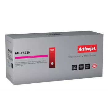 Activejet ATH-F533N dažų miltelių kasetė (pakaitinė HP 205A CF533A; Supreme; 900 puslapių; purpurinė)
