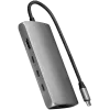 Satechi USB-C daugiafunkcis adapteris 8K su Ethernet V3, pilkos kosmoso spalvos (ST-P8KEM)
