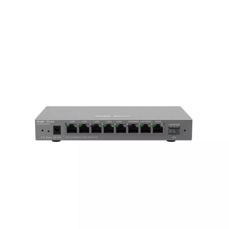 Maršrutizatorius RUIJIE RG-EG209GS 9 prievadų Gigabitinis debesies valdomas su 8x Gigabit RJ-45 ir 1x SFP