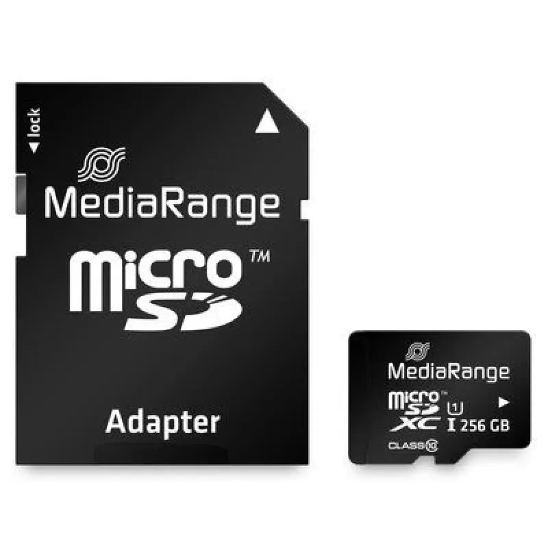 Atminties kortelė MediaRange 256 GB MicroSDXC UHS-I Class 10 MR946