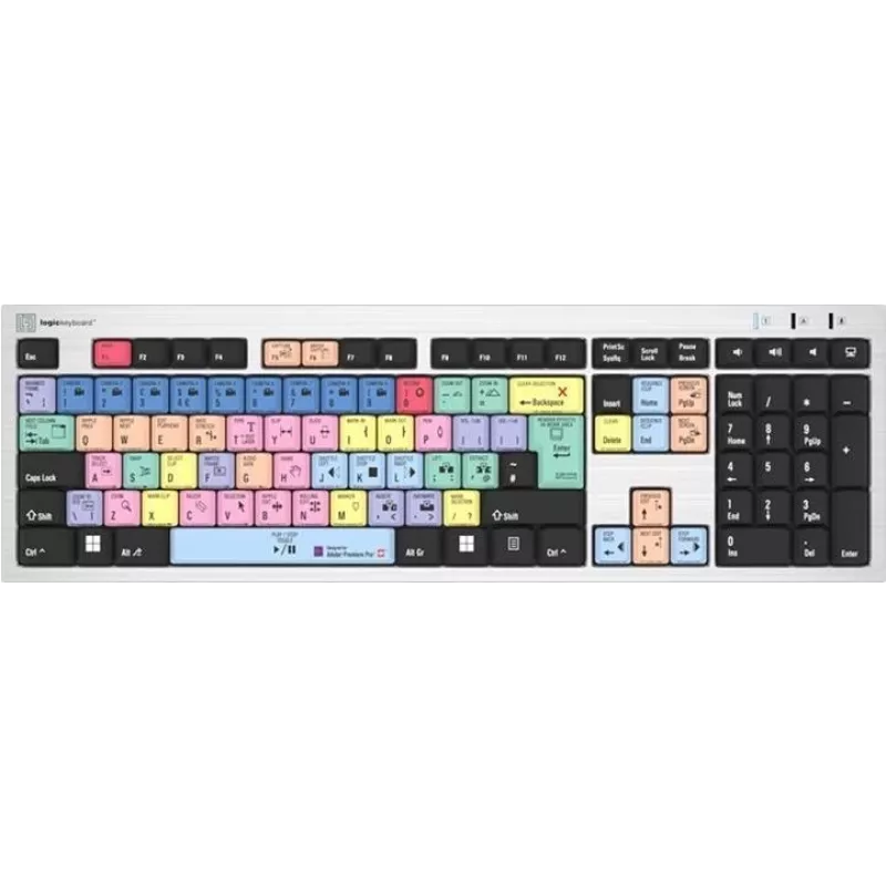 Klaviatūra Logickeyboard LKB-PPROCC-AJPU-UK Office USB QWERTY UK English Spalvota