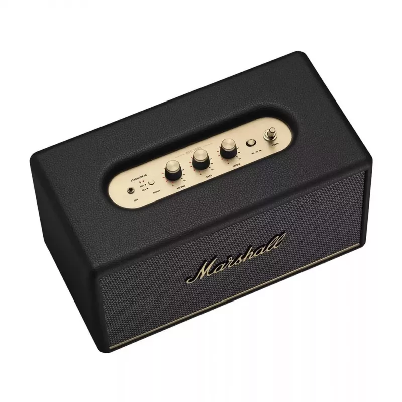 Belaidis Bluetooth garsiakalbis Marshall Headphones Stanmore III Juoda — kompaktiška namų garso sistema, kelių įrenginių, RCA ir optinė sąsaja paruošta