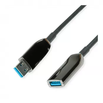 ROLINE USB3.2 Gen1 Akt. AOC-kabelis ST/ST 10m - Kabelis - Skaitmeninis / Duomenų - 10 m (12.04.1075)