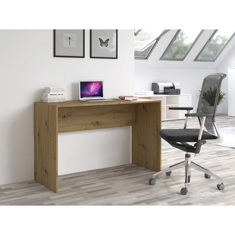 Kompiuterinio stalo viršus top e shop BIURKO PLUS ARTISAN, tiesus stačiakampis viršus, medžio drožlių plokštė, 1200×500×760 mm, ąžuolo spalva