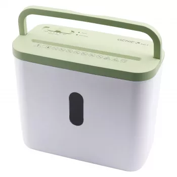 Popieriaus smulkintuvas Genie 440 X GR — Kryžminis pjovimas 4 x 38 mm, 8 l krepšys, 300 W, žalias/baltas