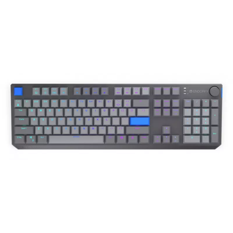 Belaidė klaviatūra ENDORFY Thock V2 — ergonomiškas išdėstymas, RGB apšvietimas, belaidis ryšys