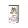 Šlapias šunų maistas Brit Mono Protein Rabbit 400 g — konservuota visavertė dieta, vienas gyvūninės kilmės baltymas, suaugę šunys