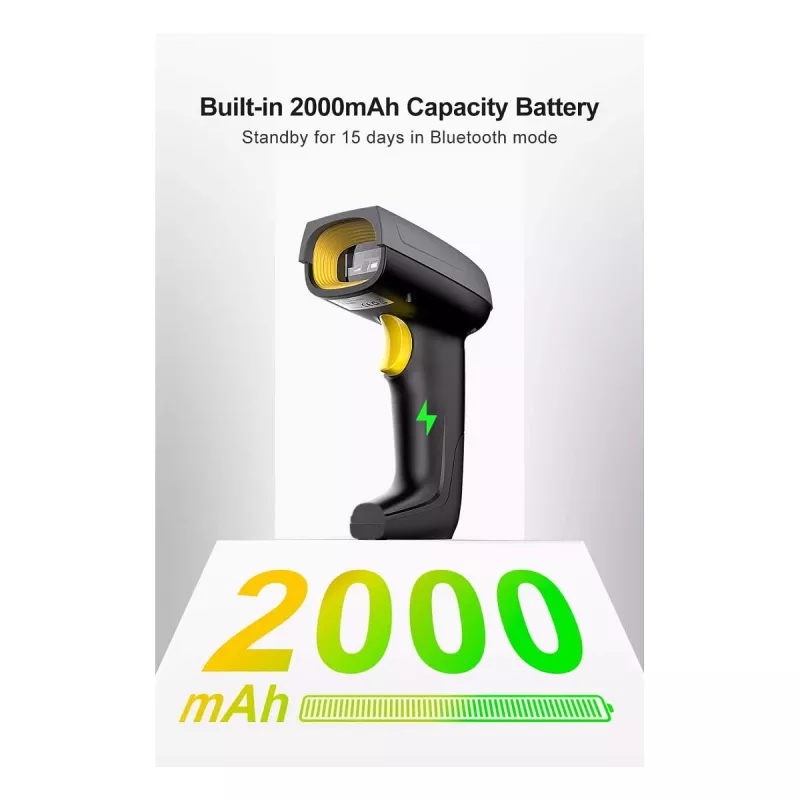 inateck Barcodescanner 52 Juoda [BCST-52_Juoda]