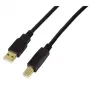 USB kabelis LogiLink UA0264 USB 2.0 10 m USB A USB B juodas