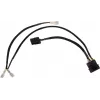 Alphacool 4Pin Molex dvigubas adapteris Alphacool magnetiniam vožtuvui - juodas 50cm EOL (18517)