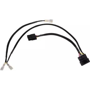 Alphacool 4Pin Molex dvigubas adapteris Alphacool magnetiniam vožtuvui - juodas 50cm EOL (18517)