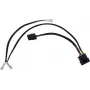Alphacool 4Pin Molex dvigubas adapteris Alphacool magnetiniam vožtuvui - juodas 50cm EOL (18517)