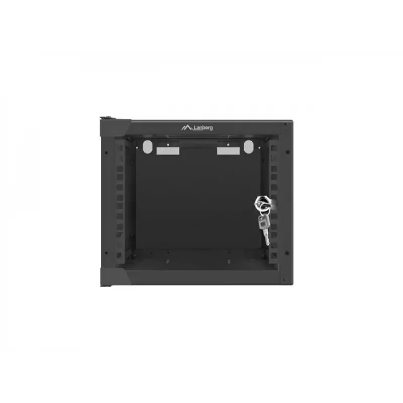 LANBERG 10 inch sieninis spintos stovas 4U (280x310, juodas)