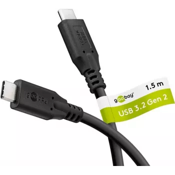 Goobay USB-C laidas USB 3.2 100 W 10 Gbit/s Power Delivery 1,5 m - -Jungtis> (74201)