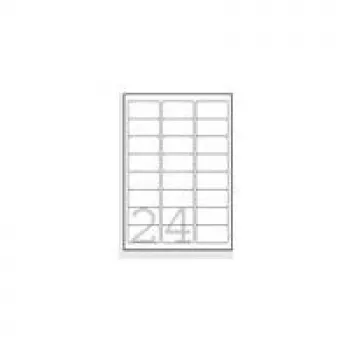 Adresų etiketės Avery Zweckform J8159-25 — baltos, rašaliniams spausdintuvams, 63,5×33,9 mm, 600 etikečių (25 lapai)