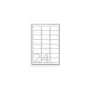 Adresų etiketės Avery Zweckform J8159-25 — baltos, rašaliniams spausdintuvams, 63,5×33,9 mm, 600 etikečių (25 lapai)