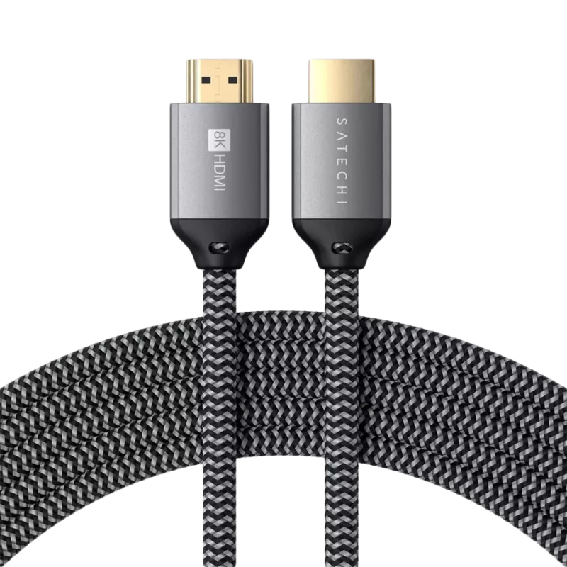 Satechi ST-8KHC2MM - 2 m - HDMI Type A (Standard) - HDMI Type A (Standard) - Pilka