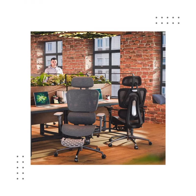 Biuro kėdė mark adler Expert 7.9 juoda — ergonominė pasukama kėdė, juodas audinys, modelis MA-EXPERT 7.9 Juoda
