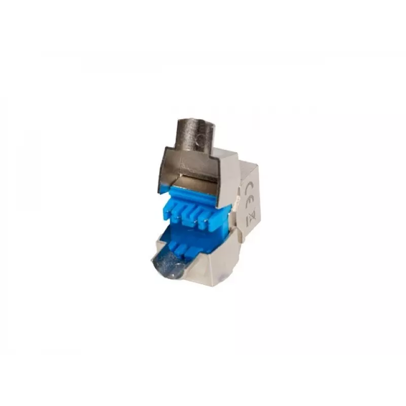 Plokščias keystone modulis Lanberg KSF8-4000 mėlynas/sidabrinis RJ-45