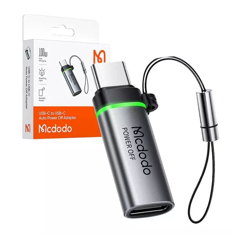 USB-C adapteris Mcdodo OT-2450 su automatiniu išsijungimu, USB-C į USB-A adapteris su automatiniu maitinimo išjungimu