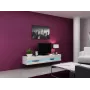 TV staliukas cama meble VIGO NEW 30/180/40, balta blizgi viršutinė dalis, medienos drožlių plokštė, 1800×400×300 mm