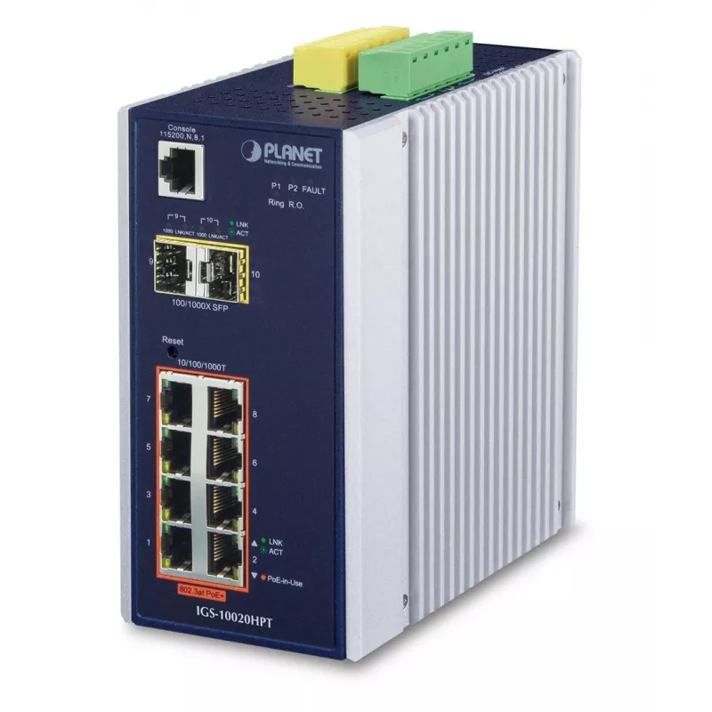 Valdomas L2+ Gigabitinio eterneto komutatorius PLANET IGS-10020HPT