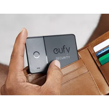 GPS seklys Eufy SmartTrack Card juodas universalus baterijos veikimo laikas 26280 val.