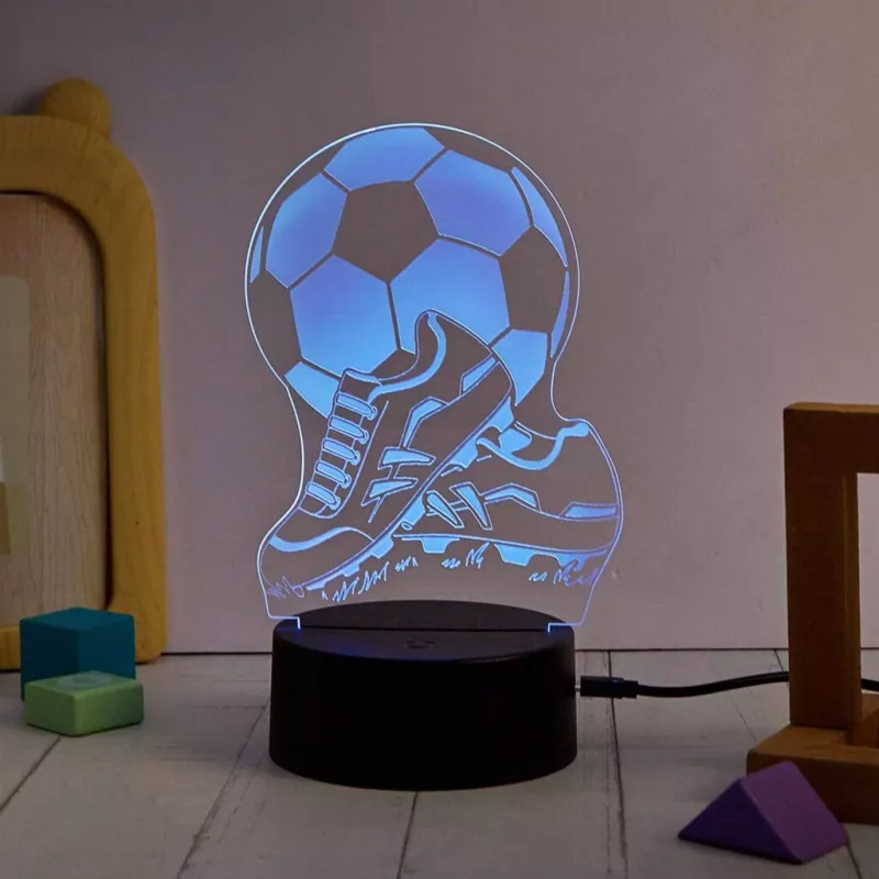 Stalinė lempa MANTA SNL124RGB RGB 3D šviesos dekoratyviniai rutuliai, spalvą keičiantis LED, dekoratyvinis apšvietimas