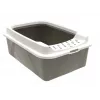 Kačių tualeto dėžė rotho Bonnie Eco Cappuccino 30 L uždaras plastikinis padėklas su dangčiu, 572×393×209 mm
