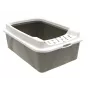 Kačių tualeto dėžė rotho Bonnie Eco Cappuccino 30 L uždaras plastikinis padėklas su dangčiu, 572×393×209 mm