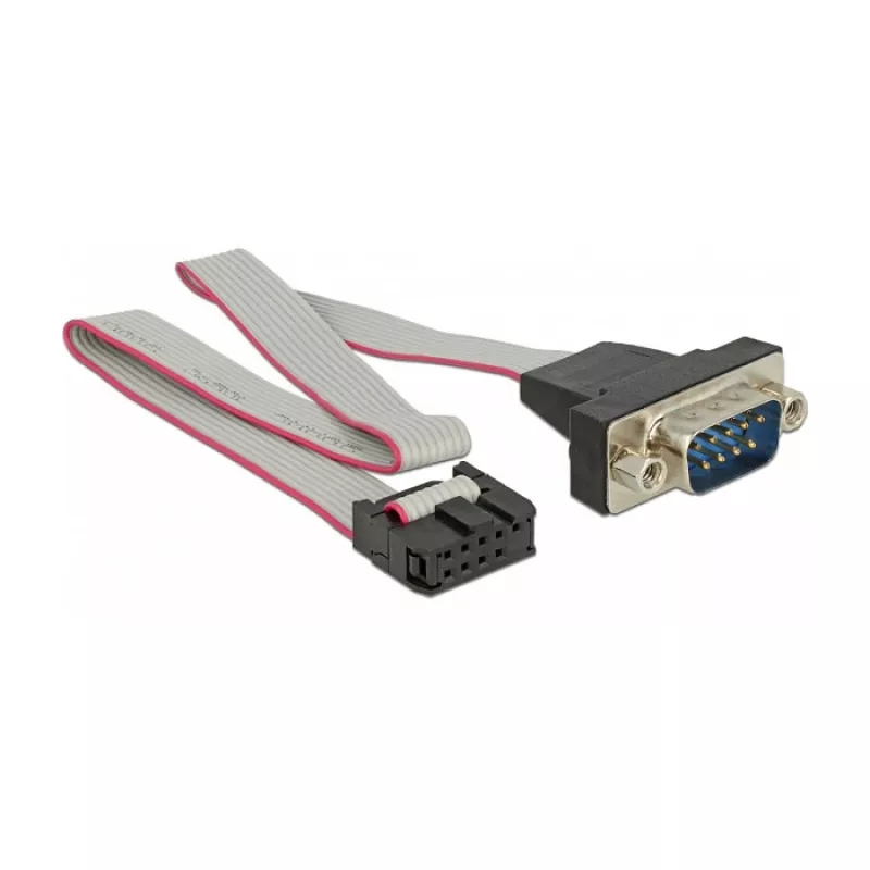 Nuoseklusis laidas DeLOCK 89900 pilkas 0,25 m RS-232 DB9 9 kontaktų COM