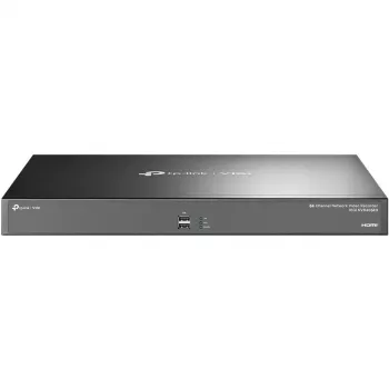 Tinklo vaizdo registratorius TP-Link VIGI 64 kanalų NVR, 64 kanalų įvestis, 4K 3840×2160, 16 kanalų peržiūra, SATA HDD, iki 64 TB, 2×LAN, USB-A