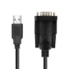 LogiLink AU0048A serijinis laidas juodas 1,5 m USB A DB-9