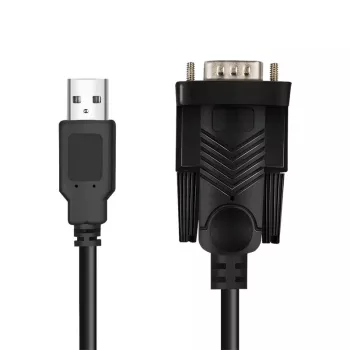 LogiLink AU0048A serijinis laidas juodas 1,5 m USB A DB-9