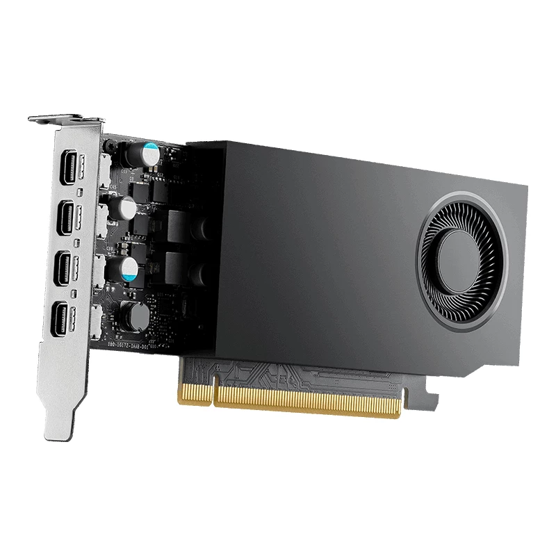 PNY NVIDIA RTX A1000 - vaizdo plokštė - RTX A1000 - 8GB GDDR6 - PCIe 4,0 x8 Low-Profile - 4 x Mini DisplayPort (VCNRTXA1000-PL)