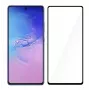 Grūdinto stiklo ekrano apsauga Tellur, skirta Samsung S10 Lite — visiškai klijuota, pritaikyta dėklams, juoda