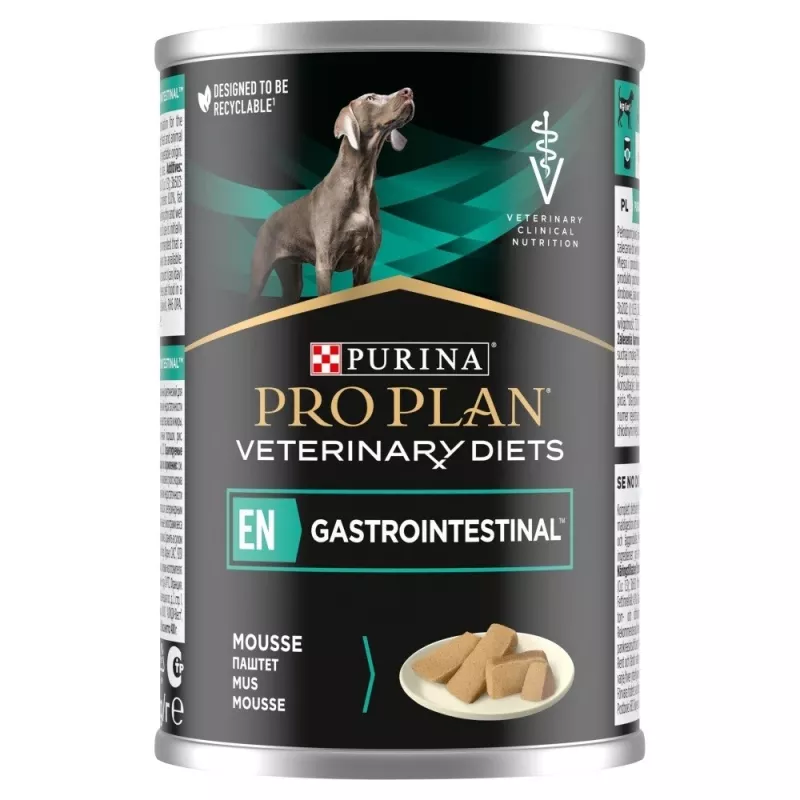 Šlapias šunų maistas Purina Nestlé Pro Plan Veterinary Diets Kiauliena ir Ryžiai Suaugusiems 400 g, 72,5% drėgmės, 8% baltymų