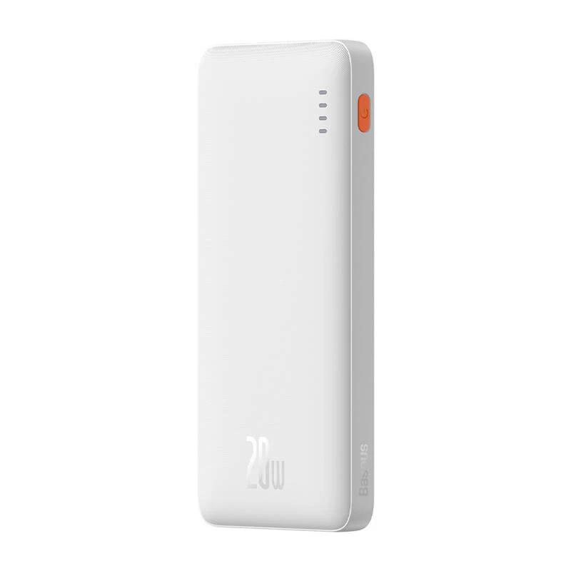 Baseus Airpow ličio polimerų išorinė baterija 10000 mAh 20 W Balta