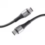 USB-C laidas INTENSO 7901000 — 1,5 m, juodas, USB-C į USB-C įkrovimo ir duomenų laidas